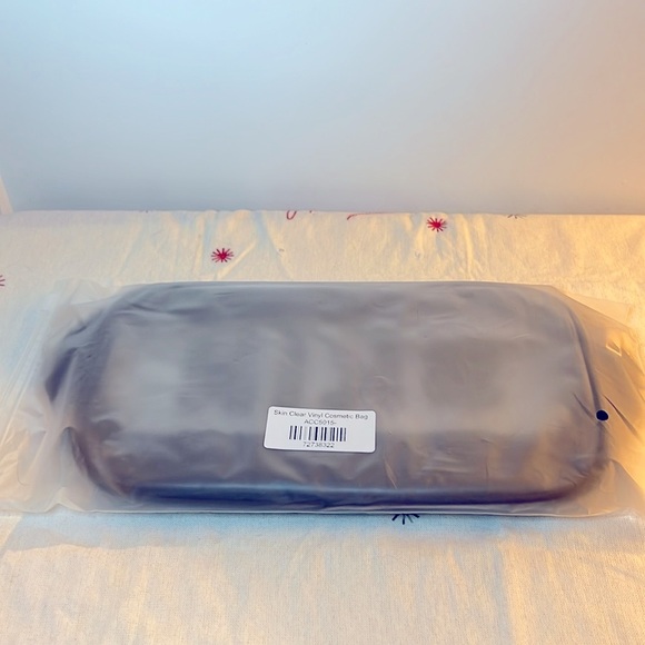 Pearl Letter Skin Clear Vinyl Cosmetic Bag *NEW* - Picture 5 of 5